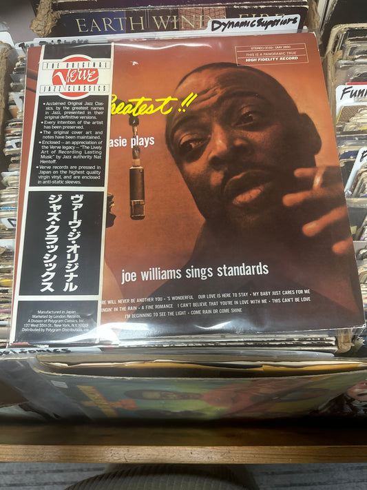 Count Basie, Joe Williams ‎– The Greatest!! (Count Basie Plays...Joe Williams Sings Standards)Count Basie, Joe Williams ‎– The Greatest!! (Count Basie Plays...Joe Williams Sings Standards) UMV 2650 VG+/VG+