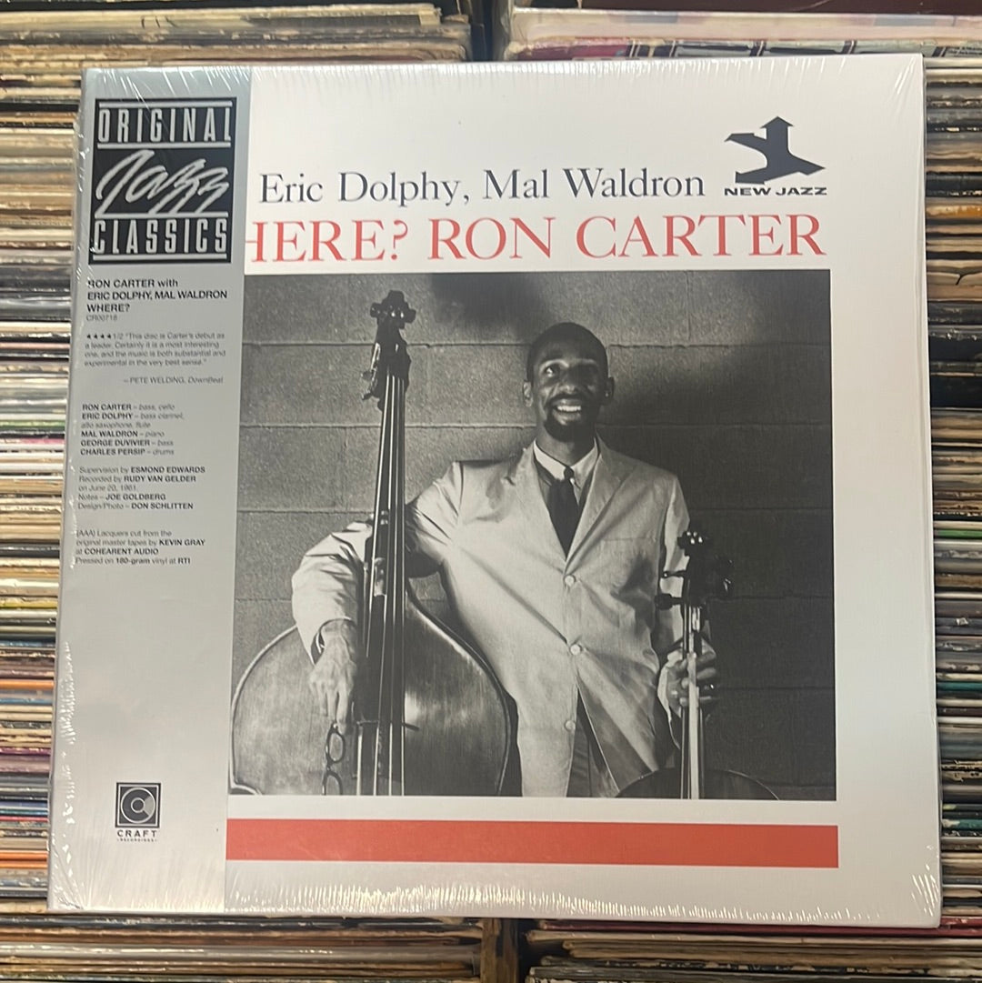 Ron Carter With Eric Dolphy, Mal Waldron ‎– Where? 180g Vinyl LP Reissue