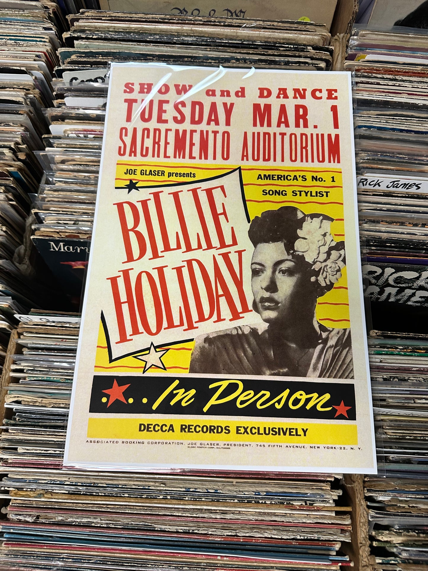 Billie Holiday Sacramento Poster