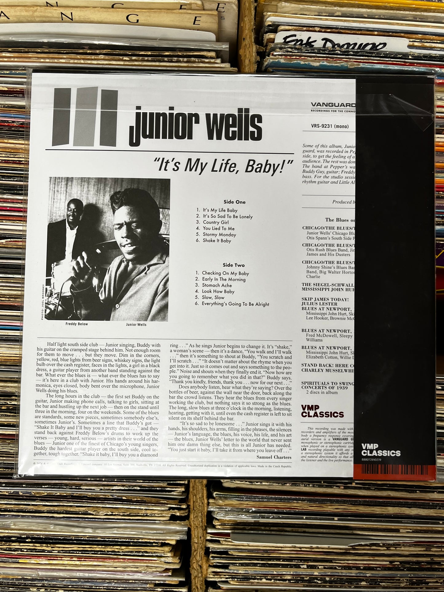 Junior Wells ‎– It's My Life, Baby Vinyl Lp