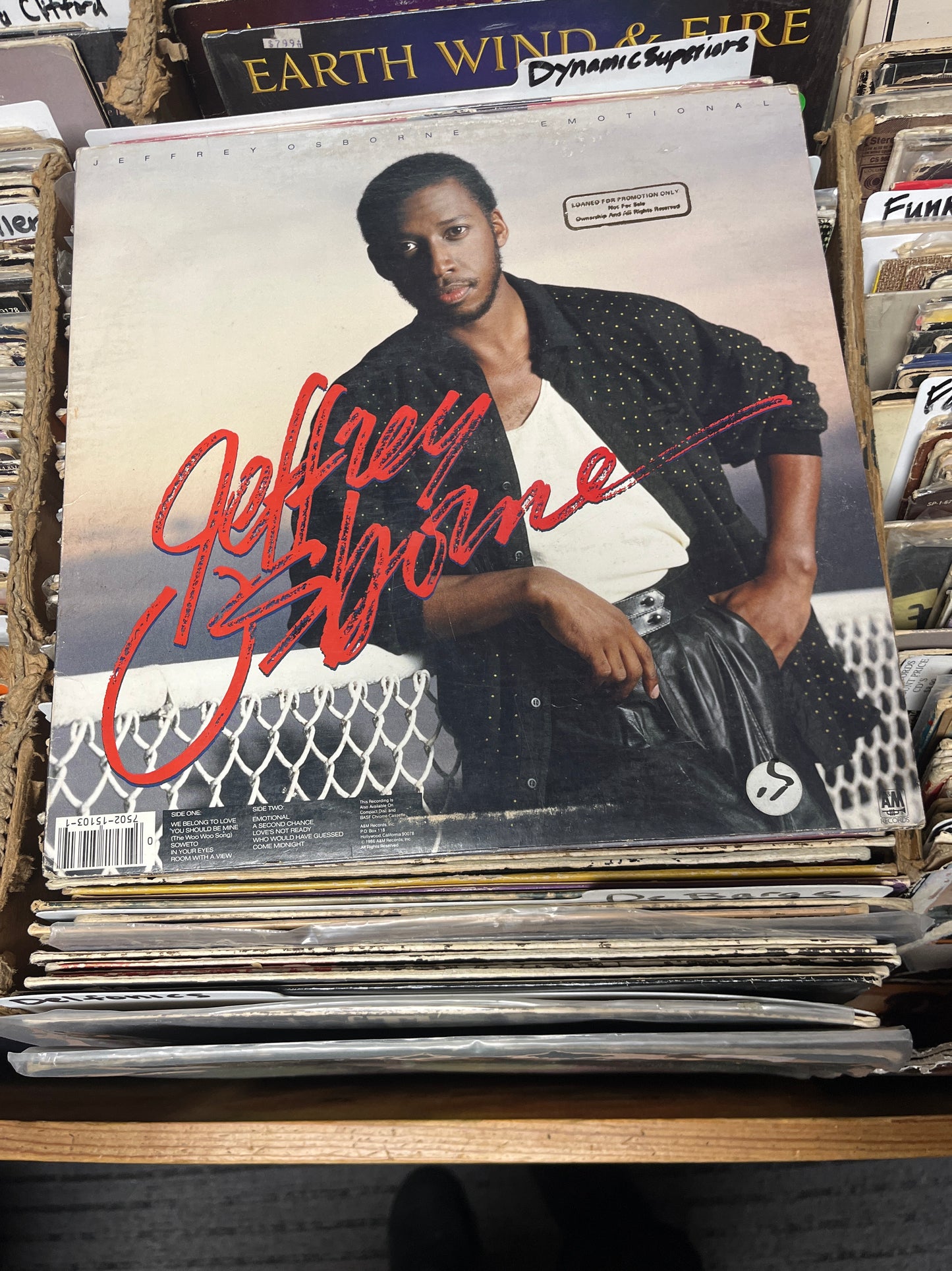 Jeffrey Osborne – Emotional Vinyl LP A&M SP 5103 (B) VG+/VG+