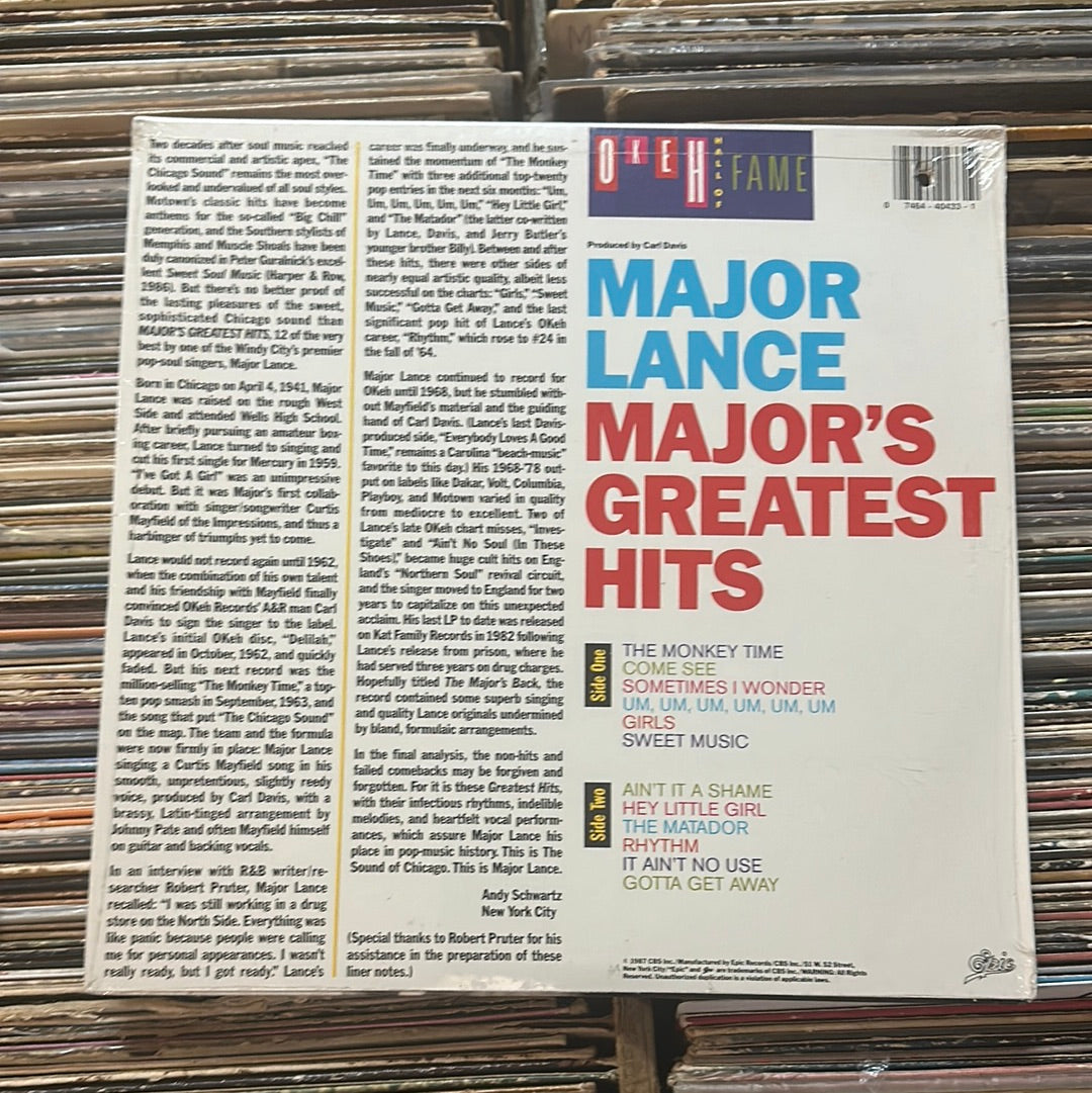 Major Lance – Major's Greatest Hits Vinyl Lp