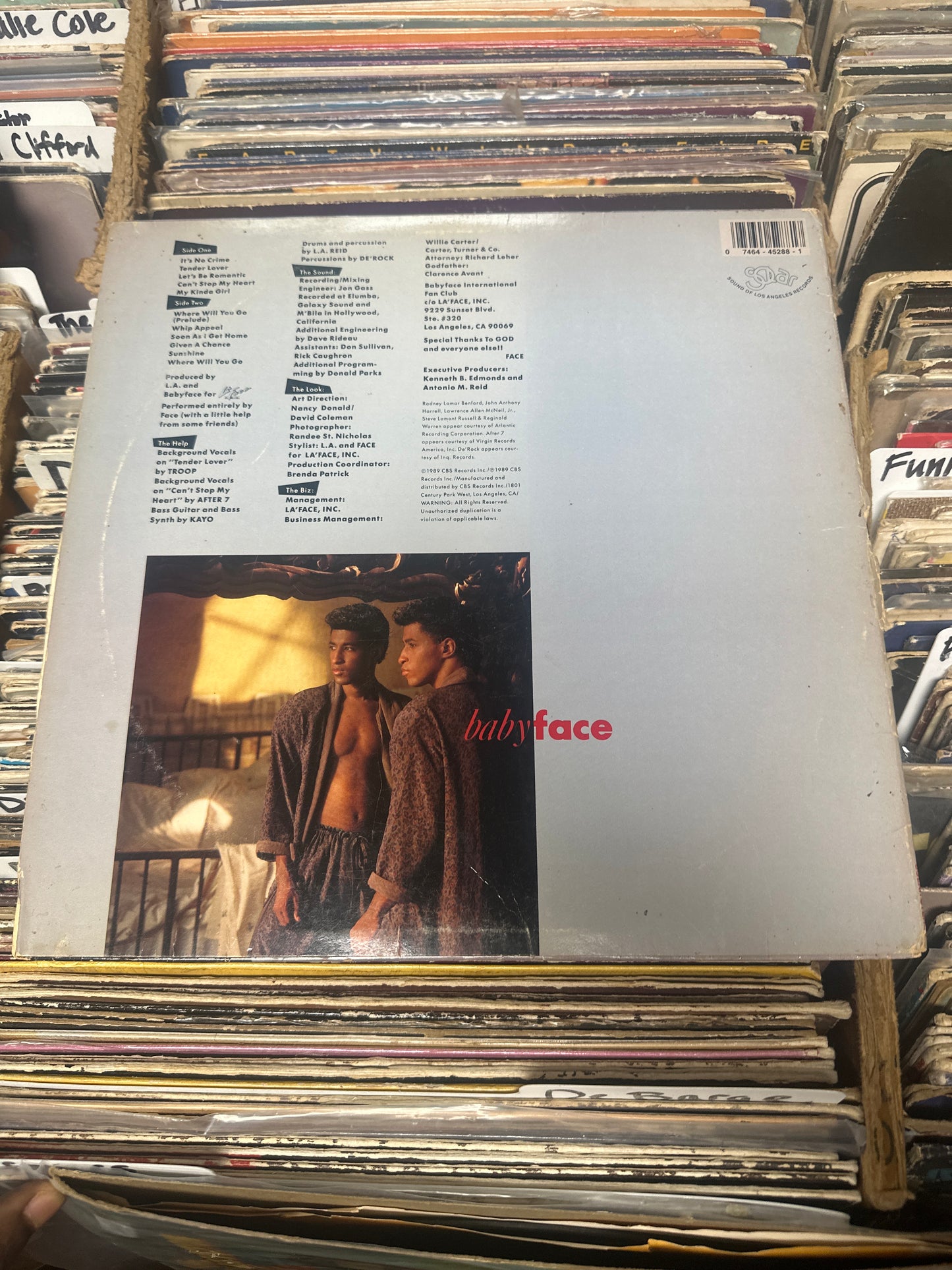Babyface – Tender Lover Vinyl Lp FZ 45288 Vg/Vg