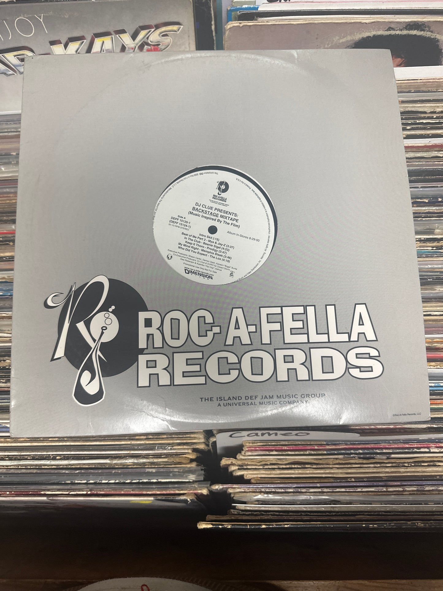 DJ Clue – Presents: Backstage Mixtape (Music Inspired By The Film) 2x Vinyl LP DEFF 15125-1 VG+/VG+