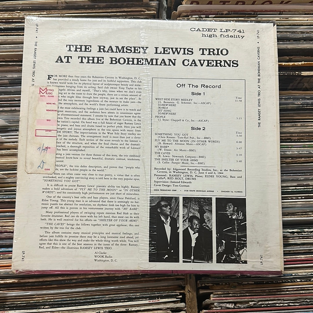 The Ramsey Lewis Trio ‎– At The Bohemian Caverns Vinyl Lp