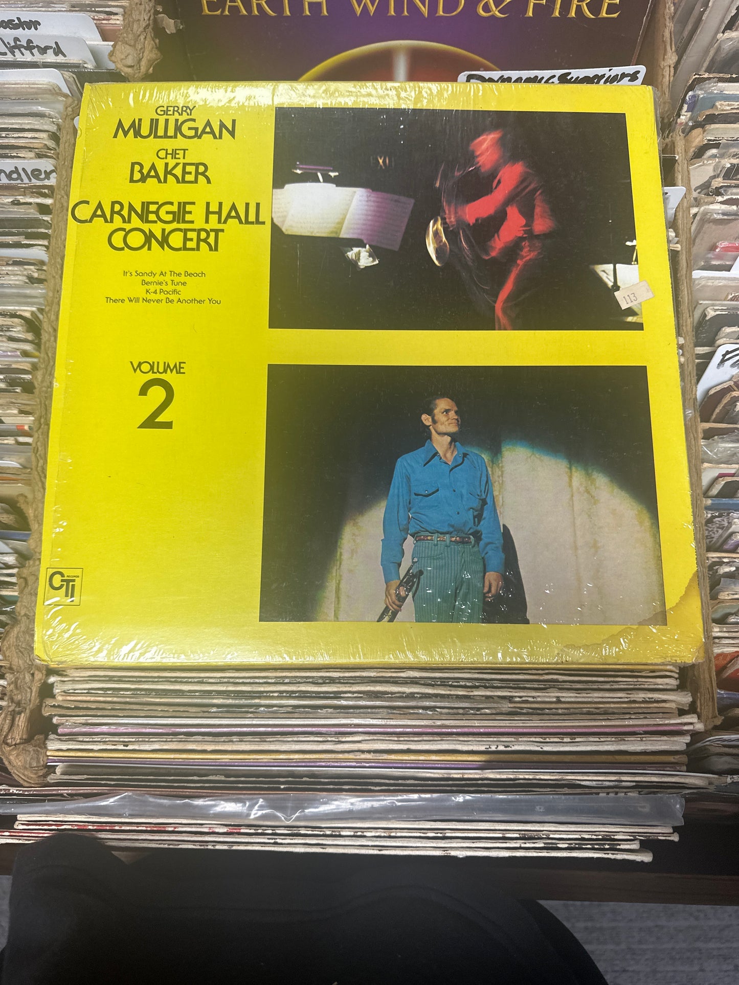 Gerry Mulligan / Chet Baker ‎– Carnegie Hall Concert Volume 2 Vinyl LP CTI 6055 S1 VG+/VG+