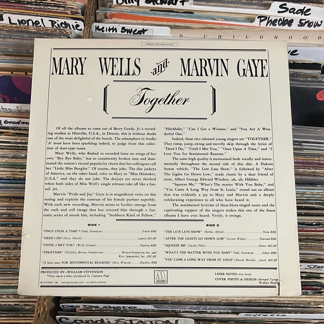 Marvin Gaye & Mary Wells – Together Vinyl Lp