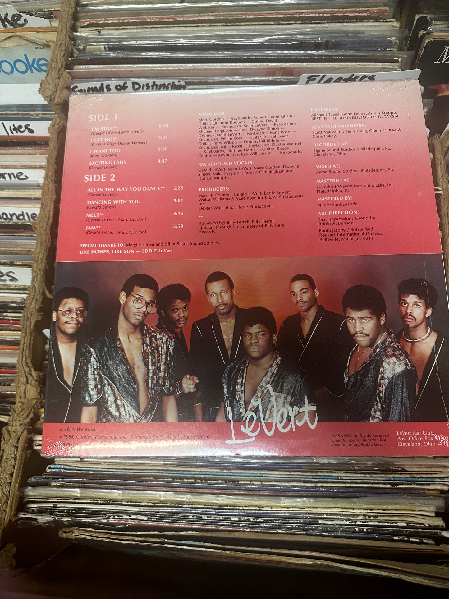 LeVert – I Get Hot vinyl Lp