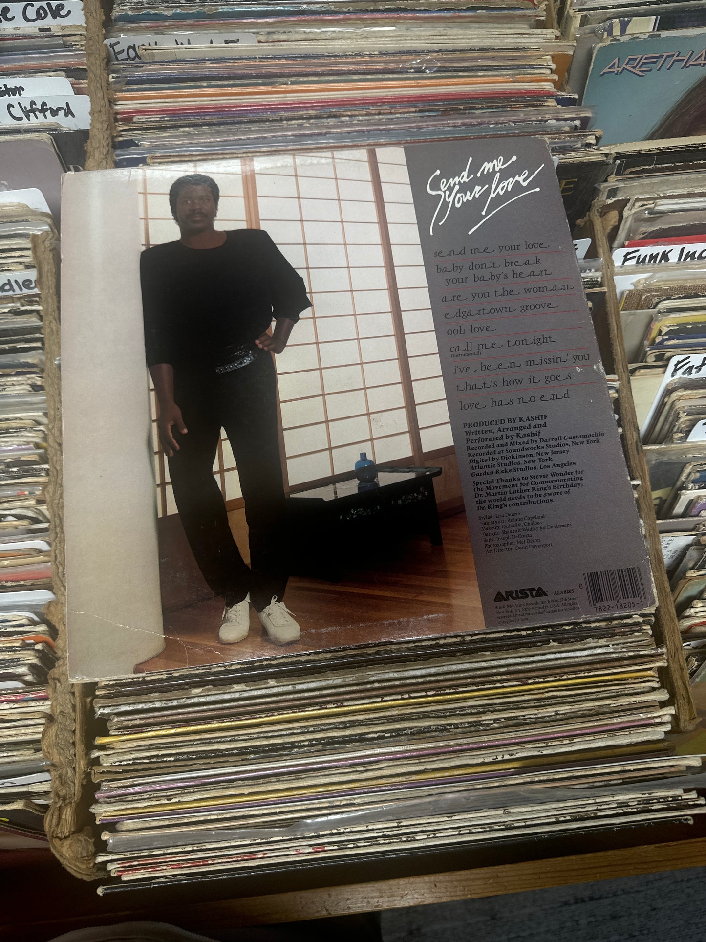 Kashif – Send Me Your Love Vinyl LP  AL 8-8205 VG+/VG+