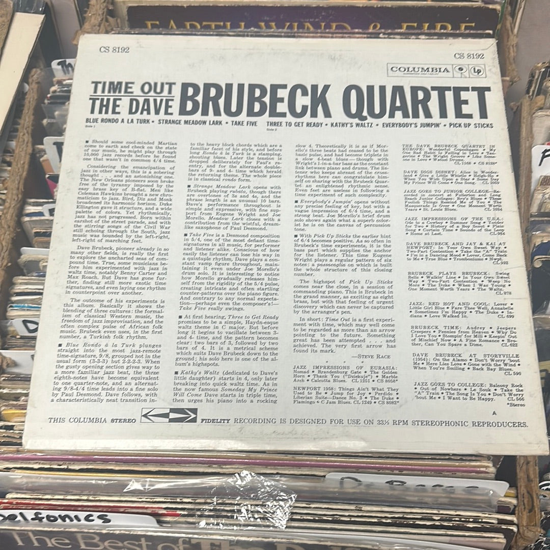 Dave Brubeck Time Out CS 8192 Vinyl LP VG+/VG+