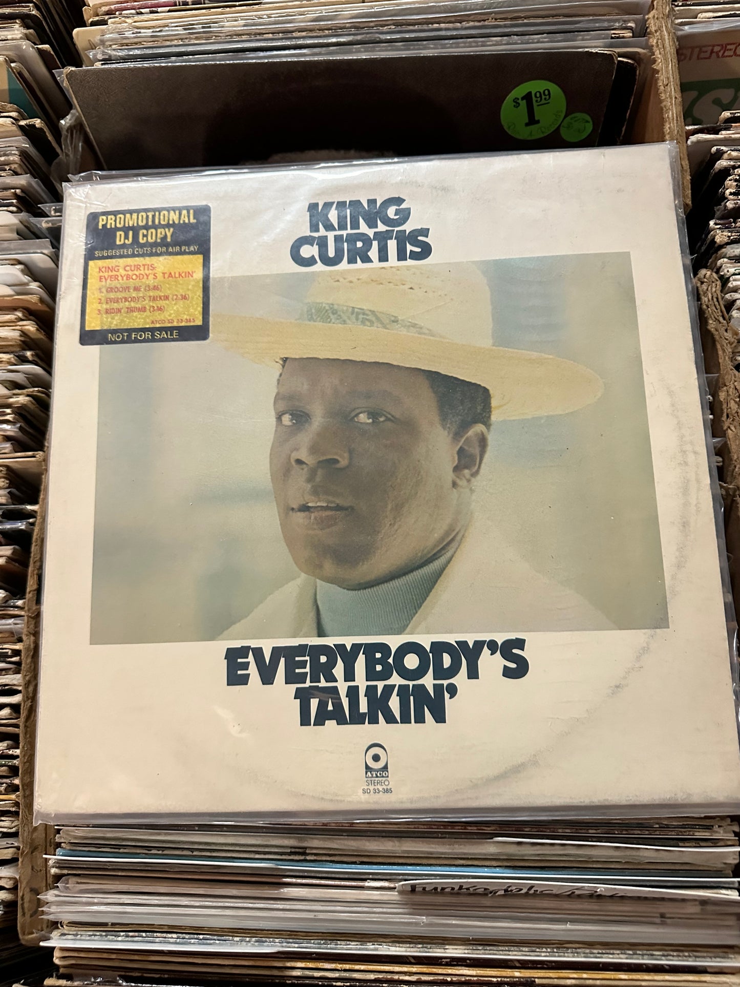 King Curtis  Everybody's Talkin' Promo Vinyl Lp VG+/VG+