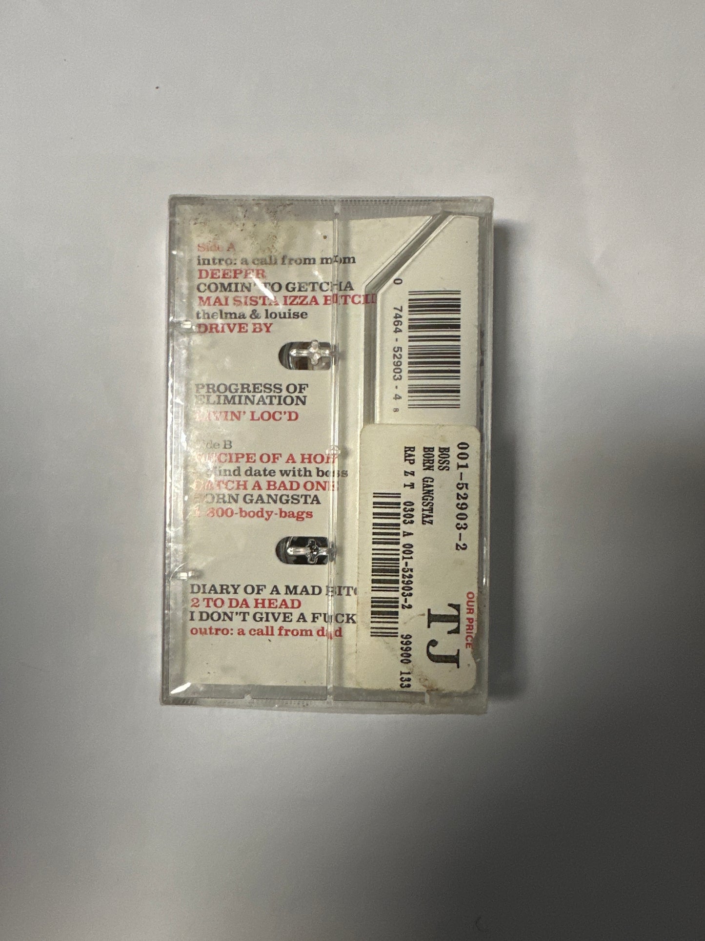 Bo$$ ‎– Born Gangstaz Cassette