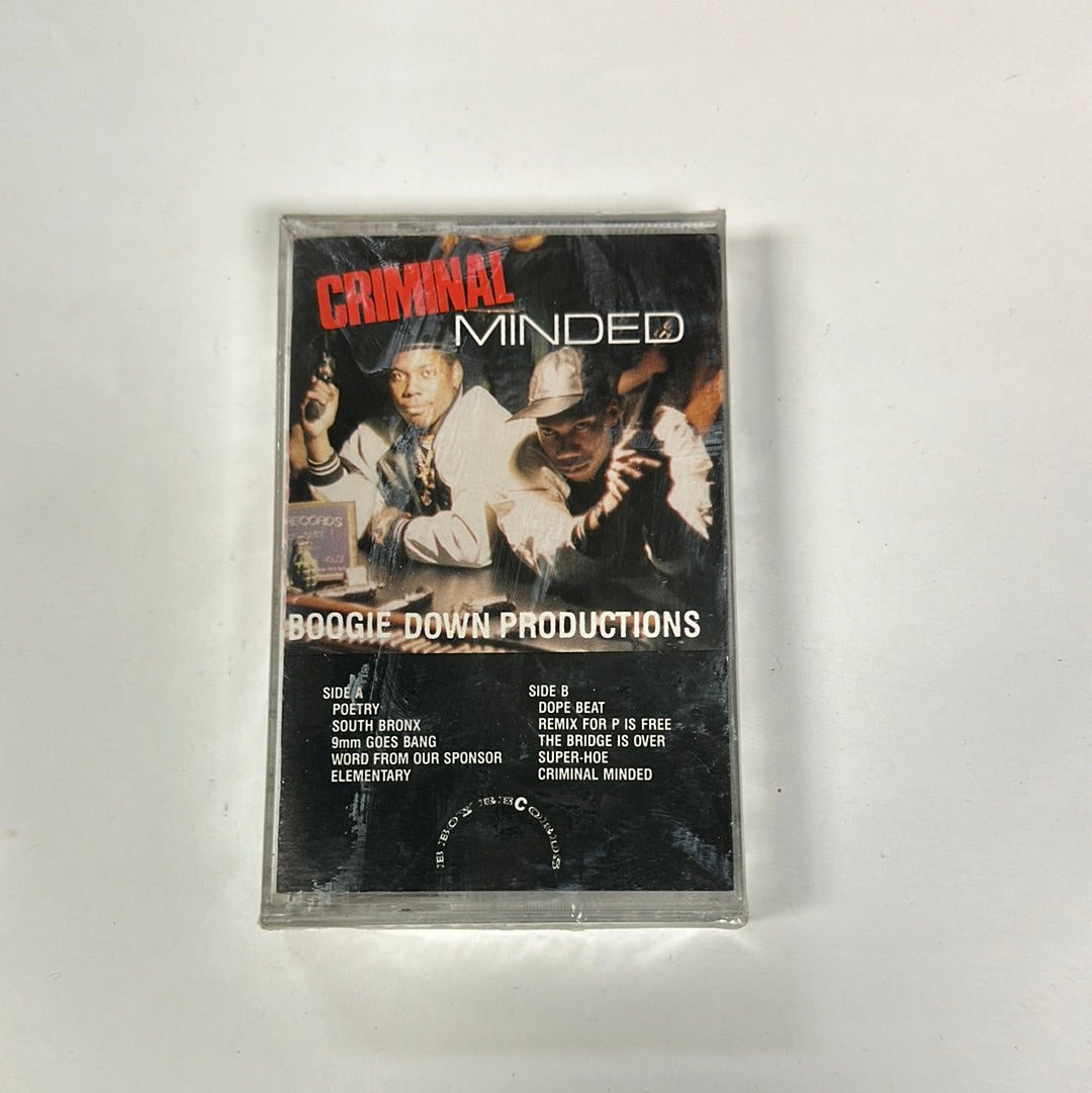 Boogie Down Productions ‎ Criminal Minded Cassette