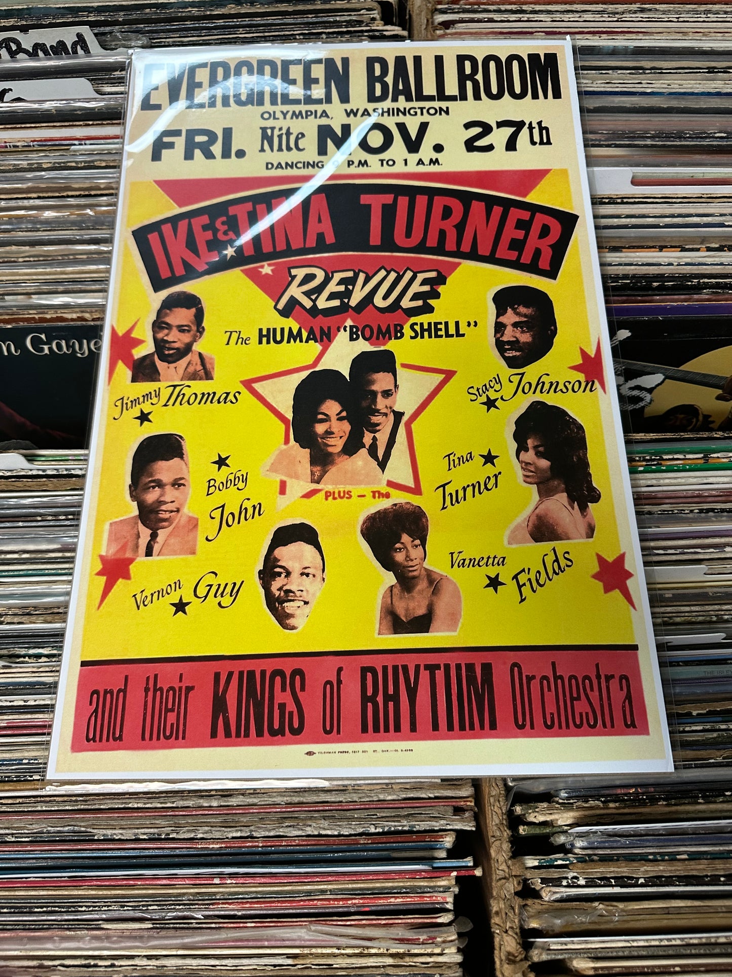 Ike and Tina Turner Revue Vintage Concert Poster