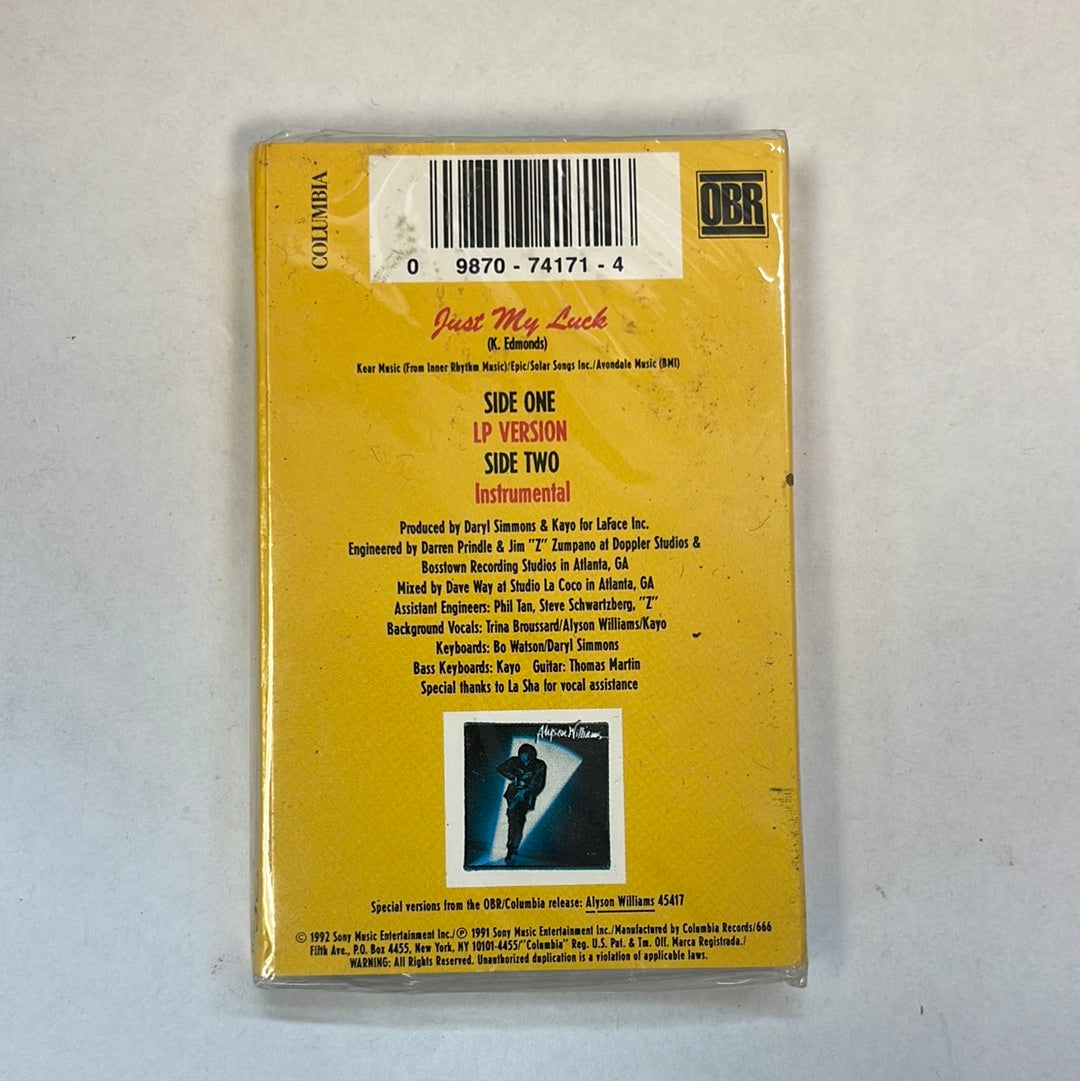 Alyson Williams – Just My Luck Maxi Single Cassette