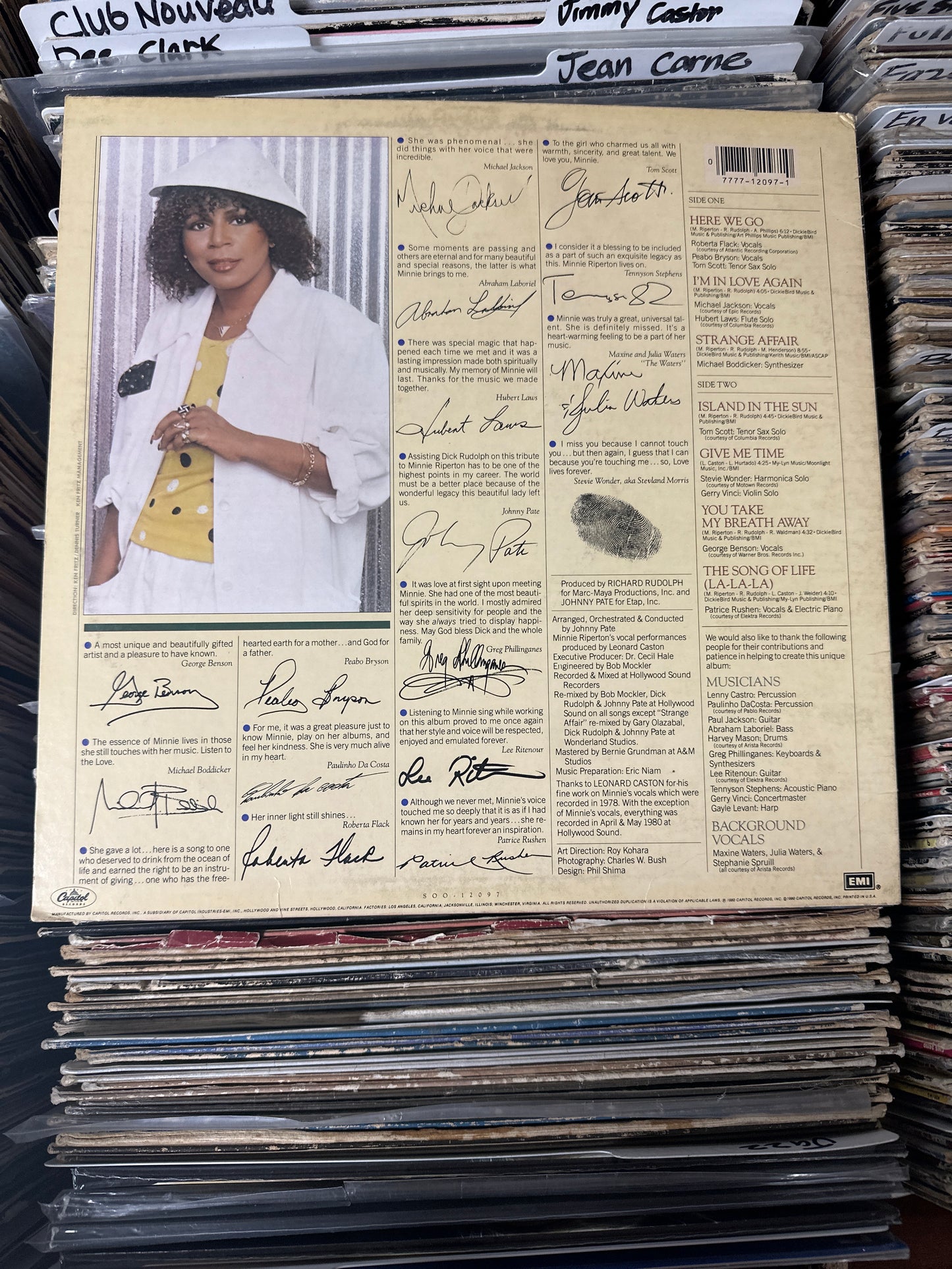 Minnie Riperton – Love Lives Forever Vinyl LP SOO-12097 VG+/VG