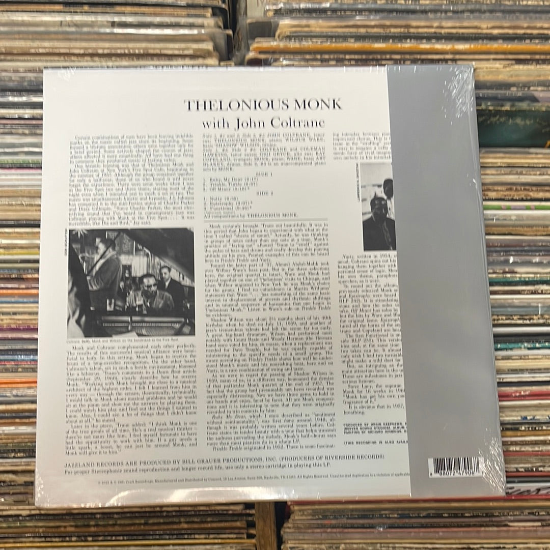 Thelonious Monk With John Coltrane – Thelonious Monk With John Coltrane 180g Vinyl Lp Reissue