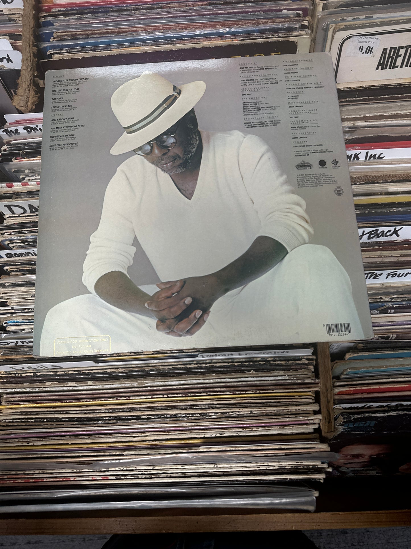 Curtis Mayfield ‎– Love Is The Place Vinyl Lp NB1 33239 VG+/VG+