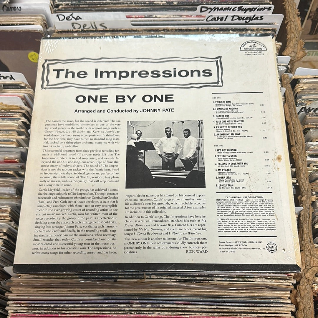 The Impressions – One By One Vinyl Lp ABCS-523