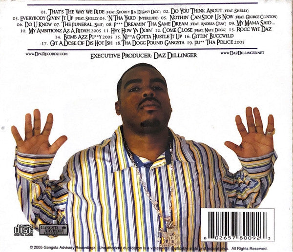 Daz Dillinger : Tha Dogg Pound Gangsta LP (CD, Album)