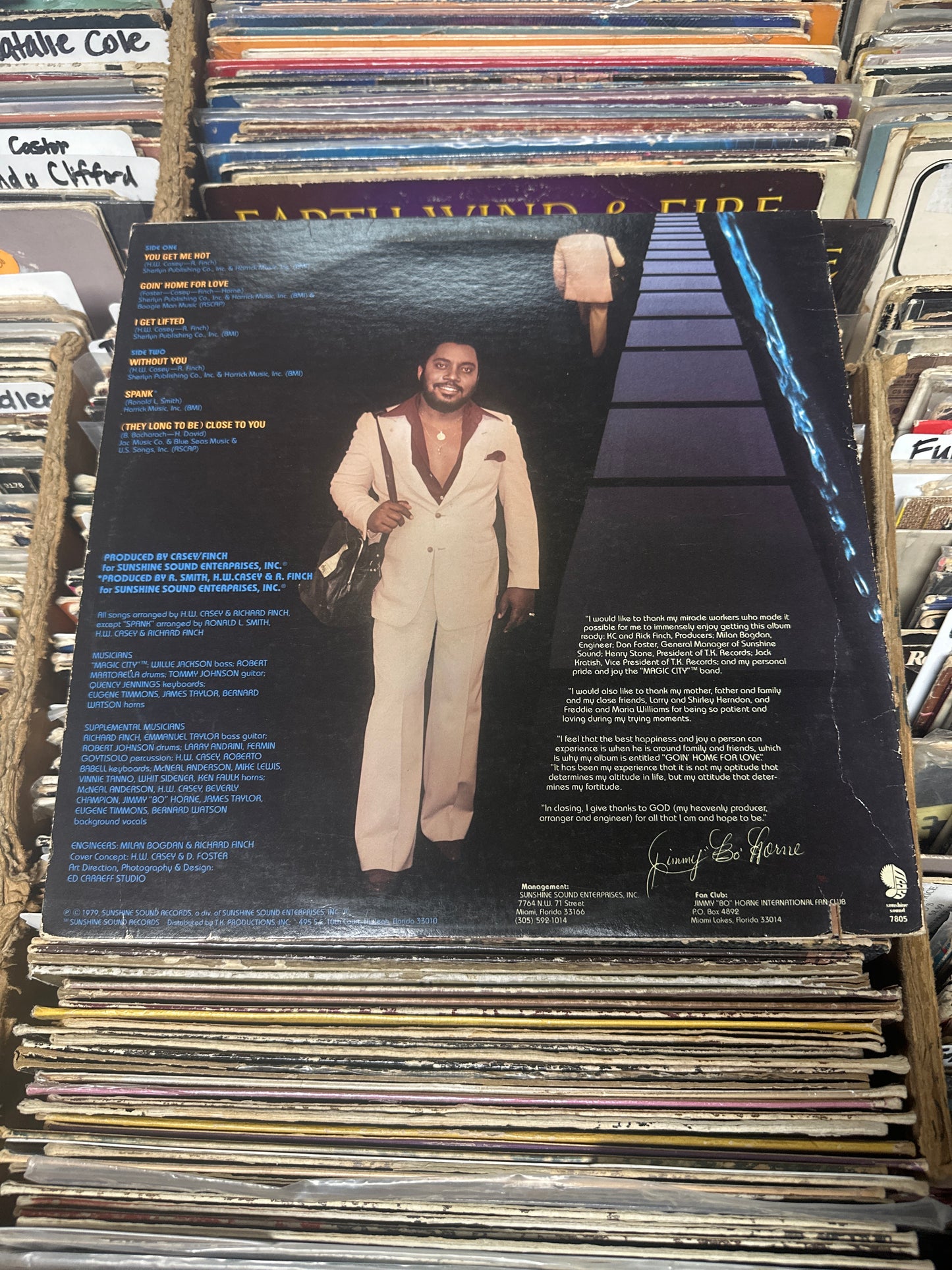 Jimmy "Bo" Horne Goin' Home For Love Vinyl Lp 7805 VG+/VG+