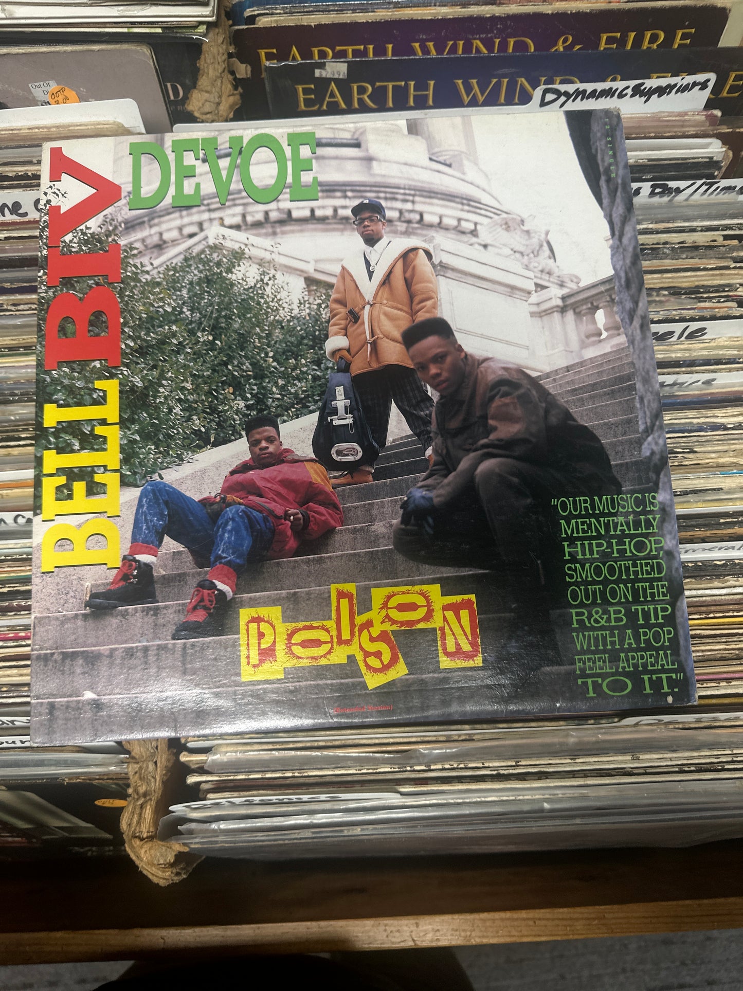 Bell Biv  Devoe- Poison 12" Vinyl LP MCA-24003 VG+/VG+