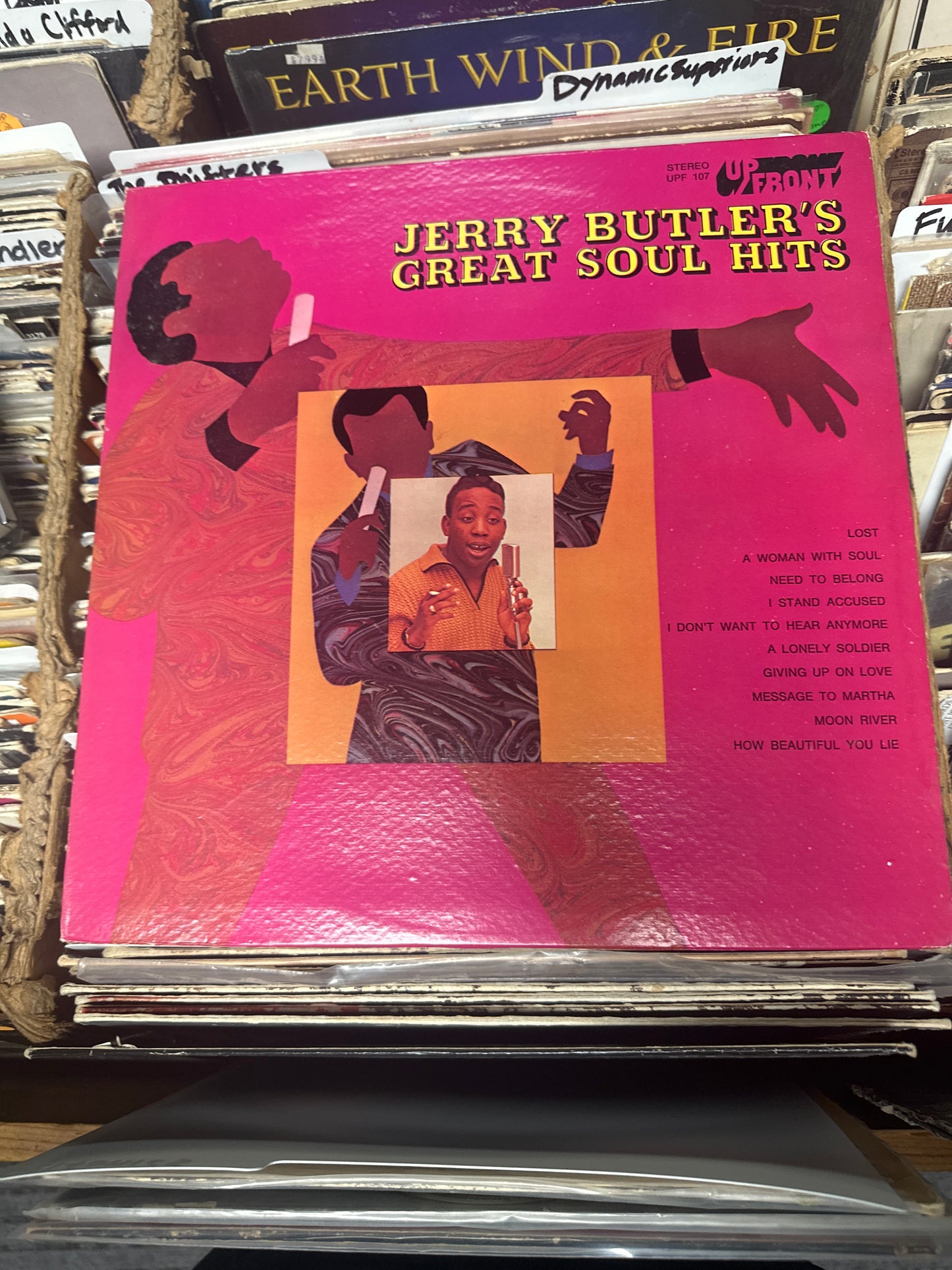 Jerry Butler ‎– Jerry Butler's Great Soul Hits Vinyl LP UPF 107 VG/VG+