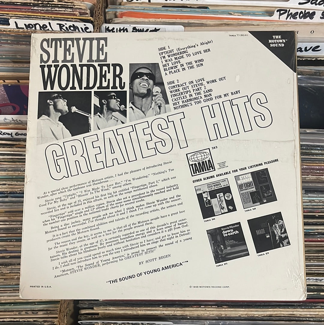 Stevie Wonder – Stevie Wonder's Greatest Hits T7-282-R1 Vinyl Lp