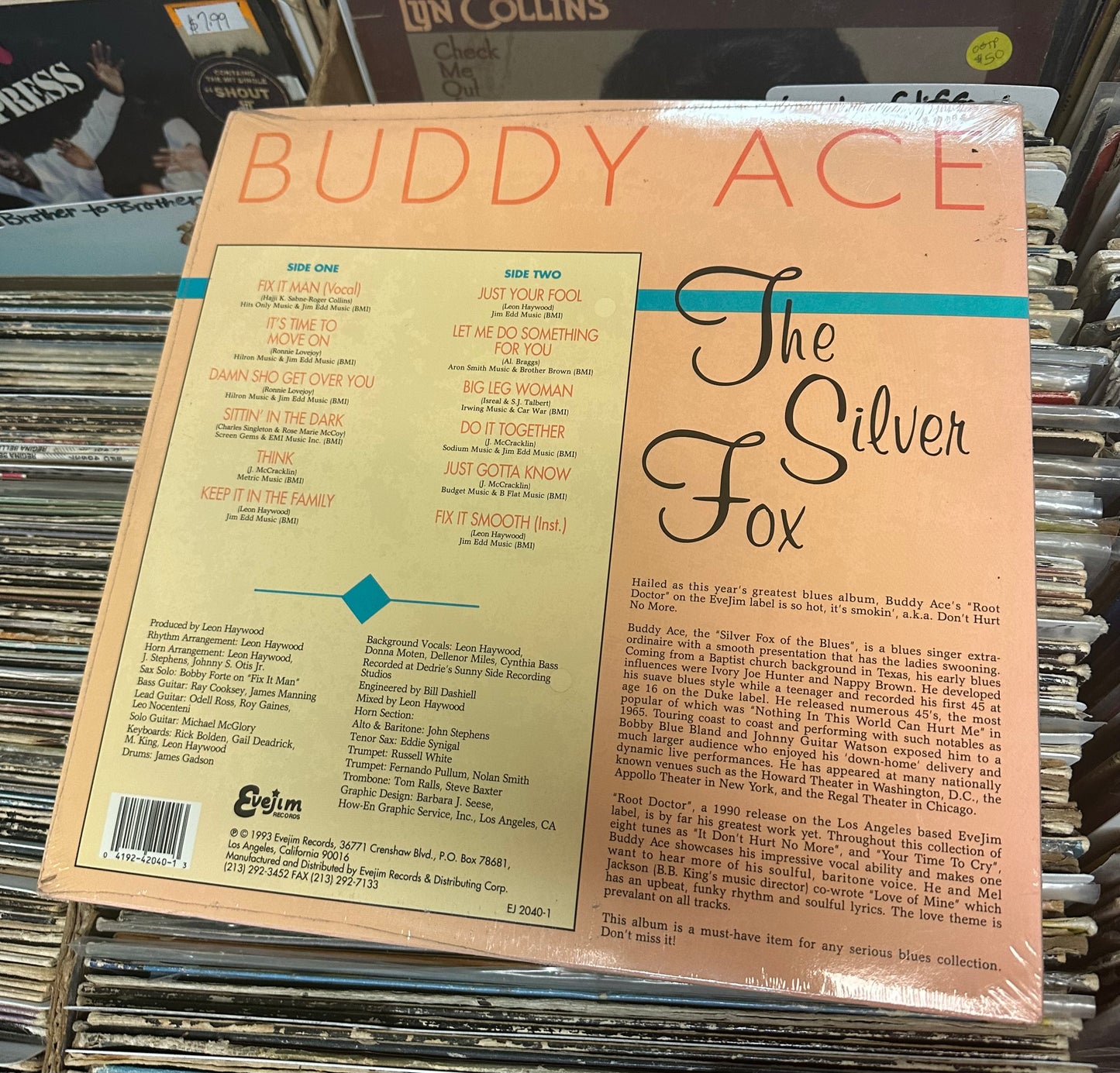 Buddy Ace ‎– The Silver Fox Vinyl Lp