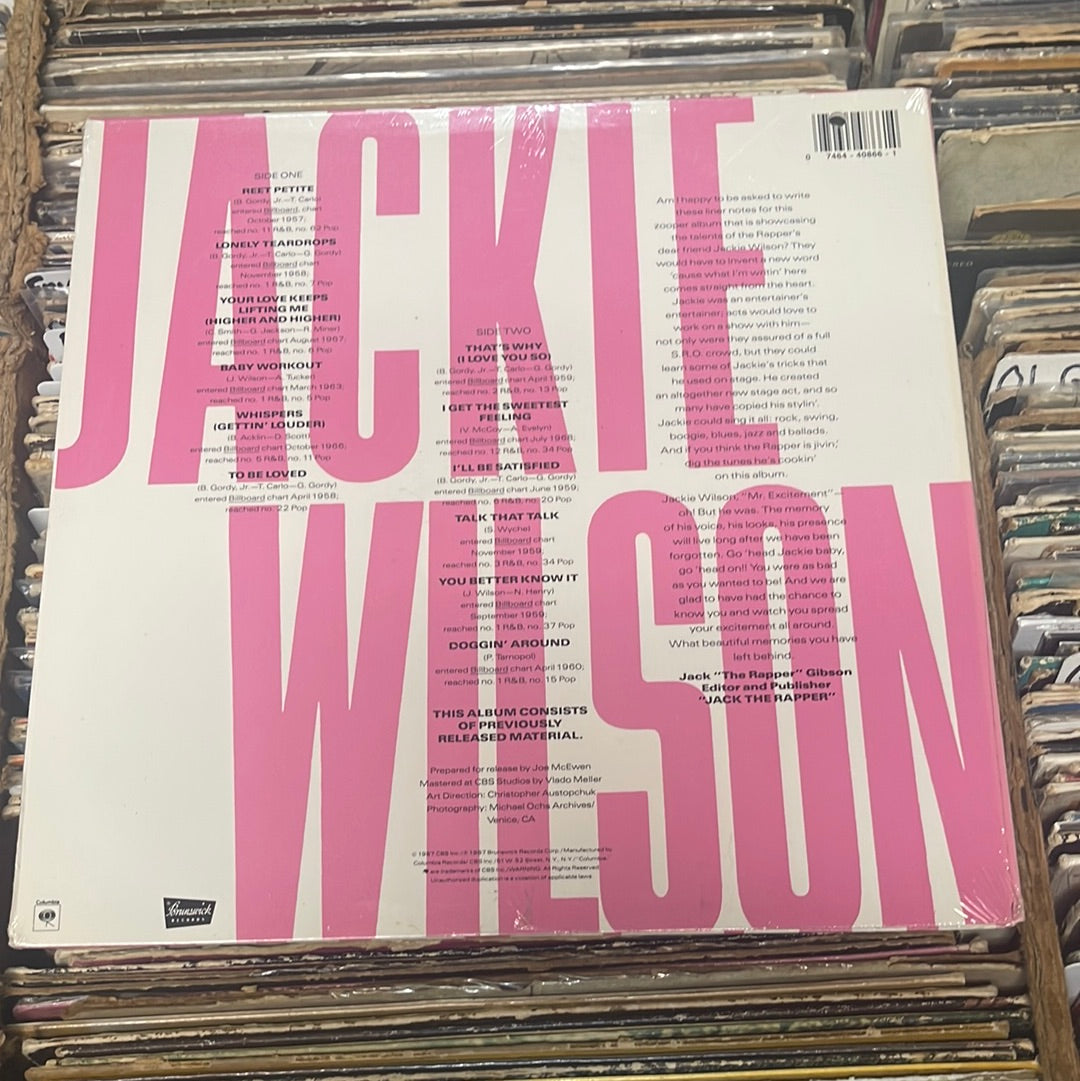 Jackie Wilson – Reet Petite The Best Of Jackie Wilson Vinyl Lp