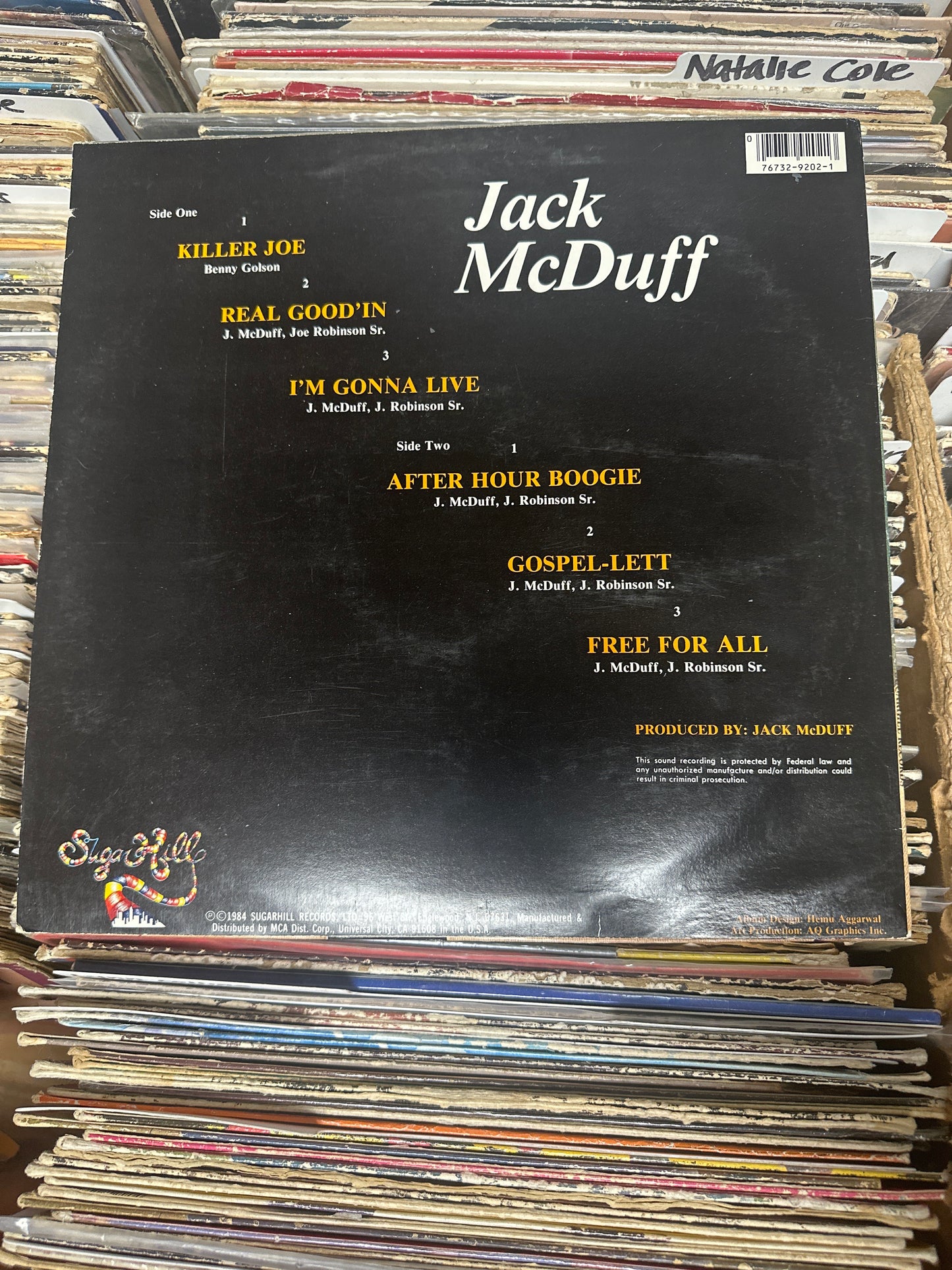 Jack McDuff* ‎– Live It Up Vinyl LP SH 9202 VG+/VG+