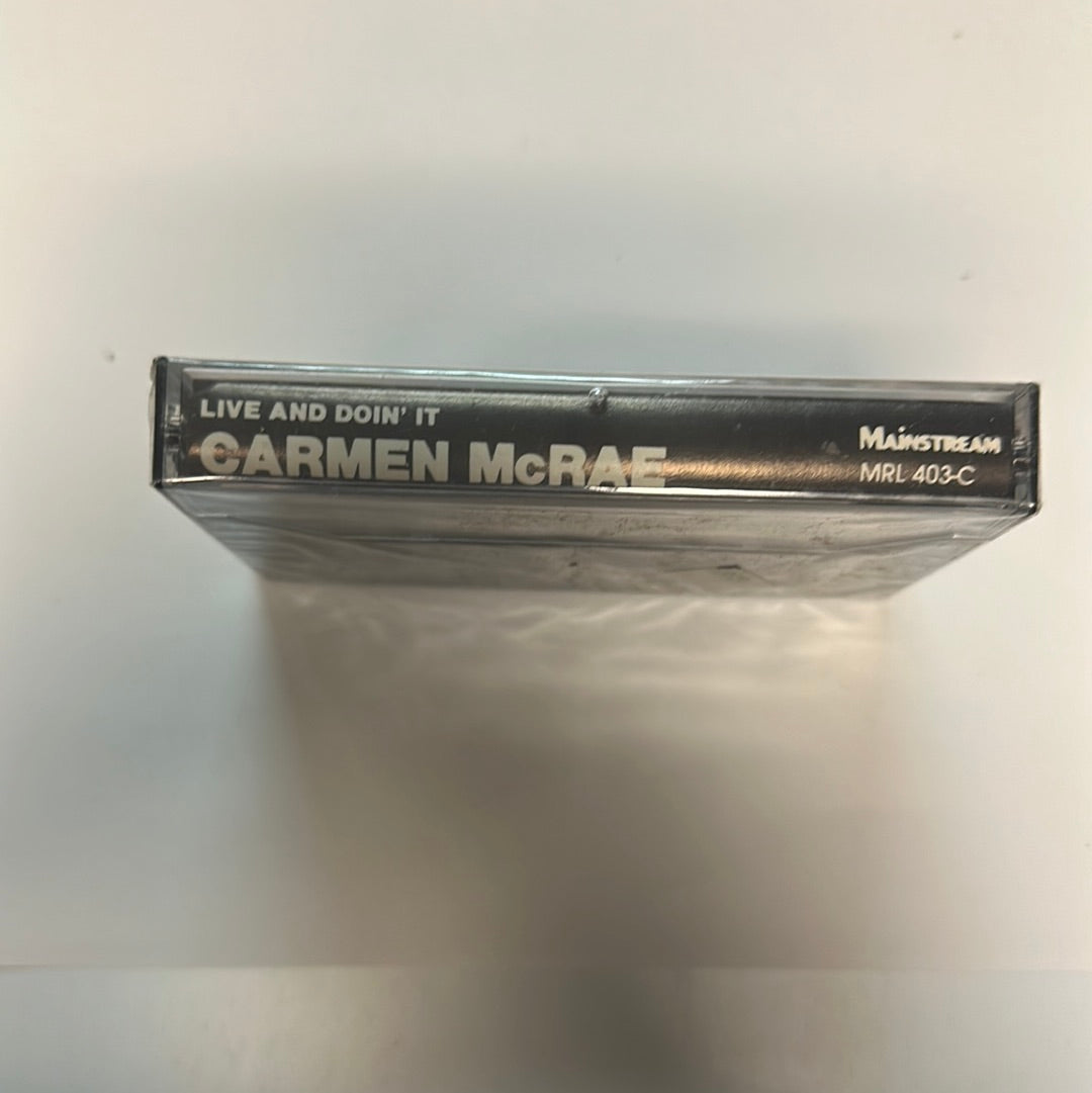 Carmen McRae ‎ Live And Doin' It Cassette