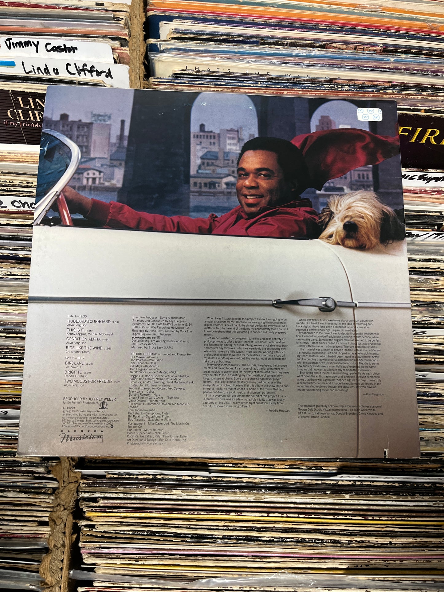 Freddie Hubbard ‎– Ride Like The Wind Vinyl LP VG+/VG+