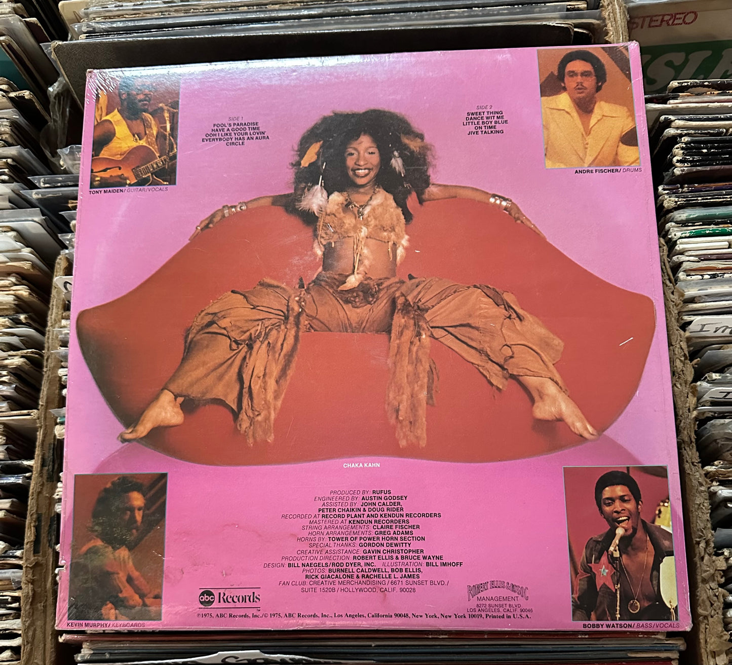 Rufus Featuring Chaka Khan ‎– Rufus Featuring Chaka Khan ABCD-909 Vinyl Lp