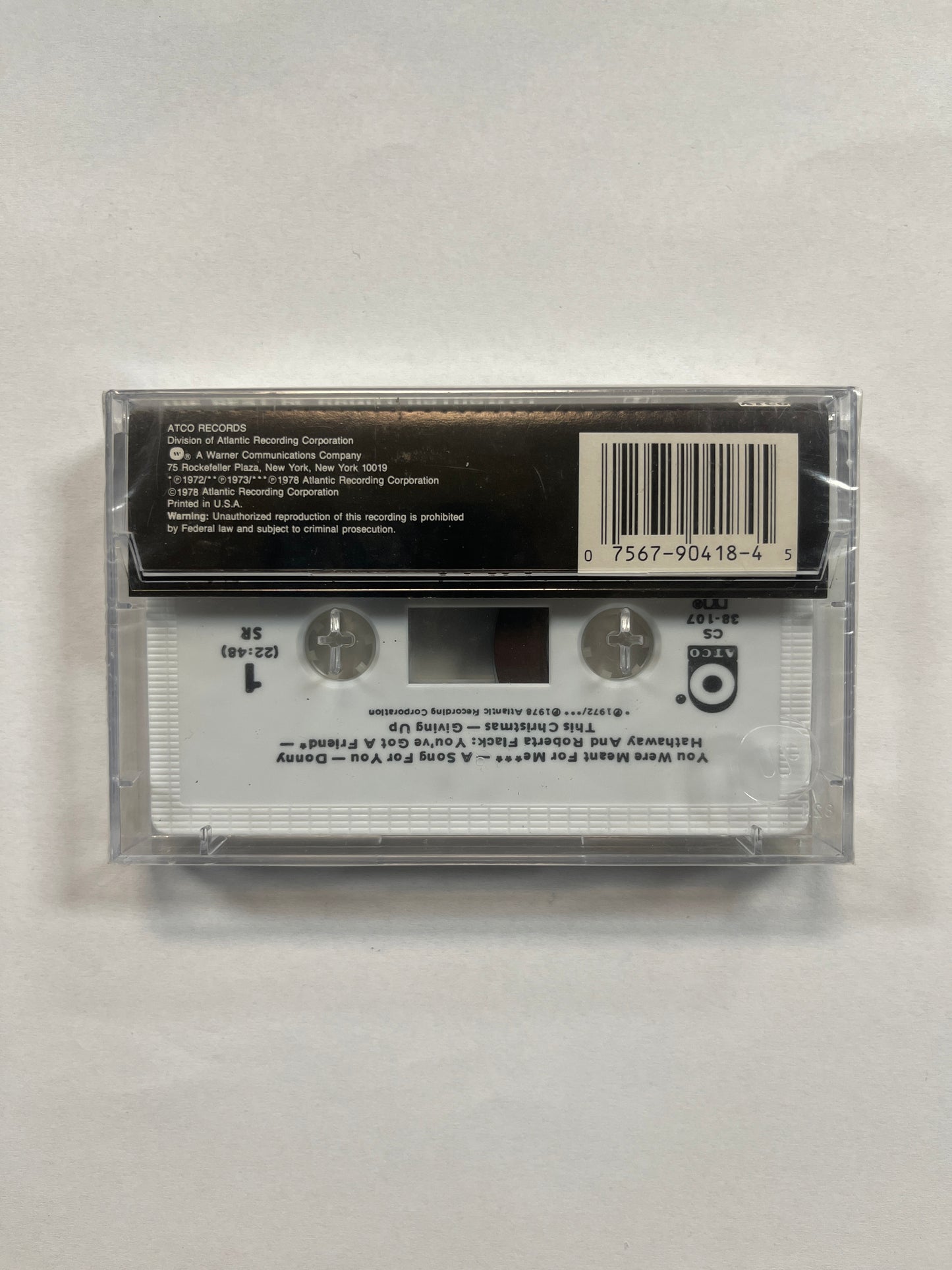 Donny Hathaway ‎– The Best Of Donny Hathaway Cassette