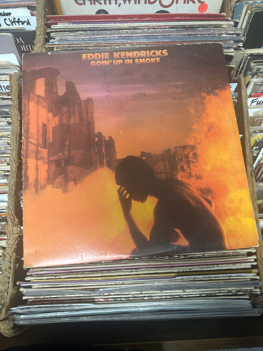 Eddie Kendricks ‎– Goin' Up In Smoke Vinyl Lp  VG/VG+