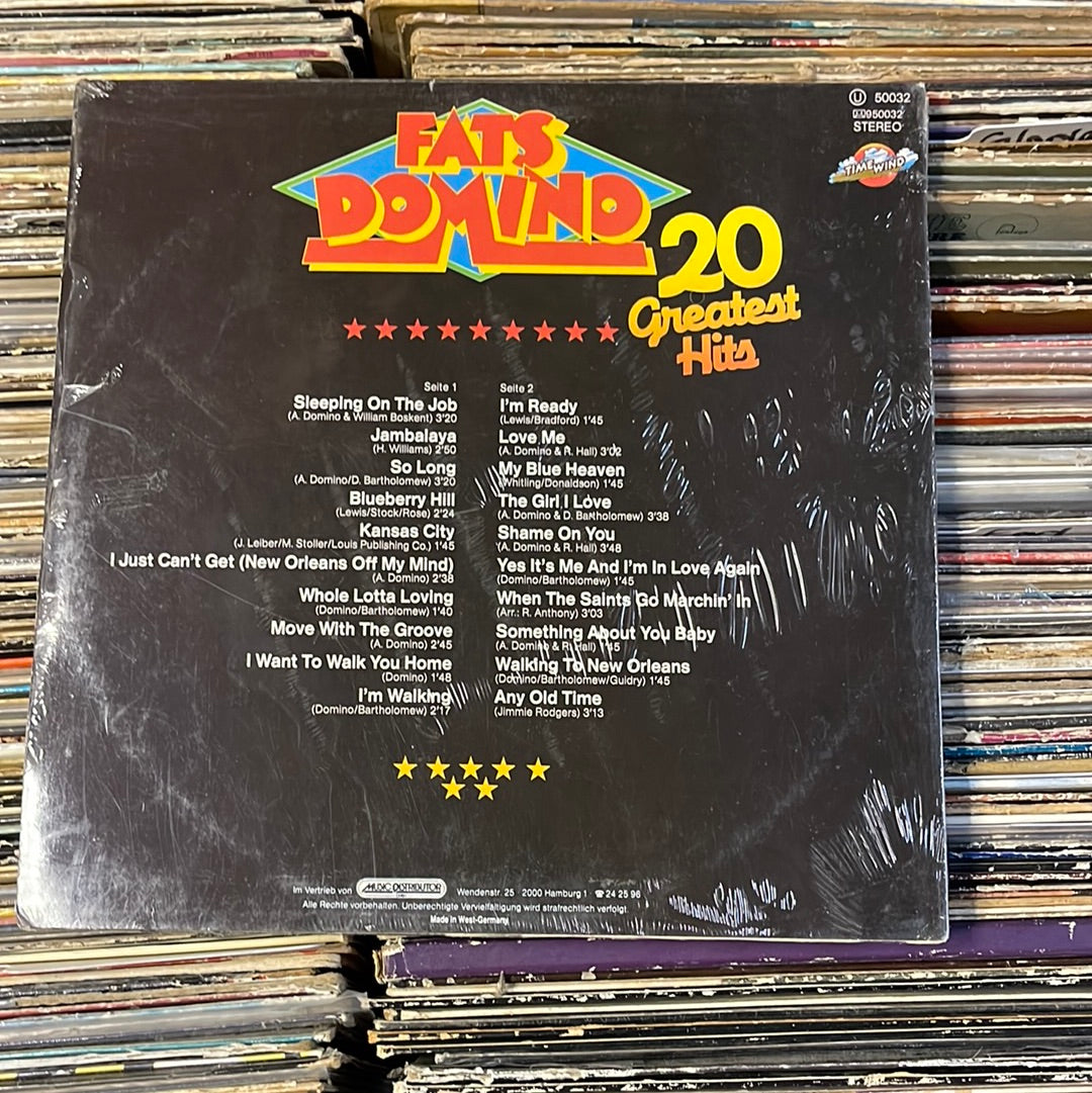 Fats Domino ‎– 20 Greatest Hits Vinyl Lp