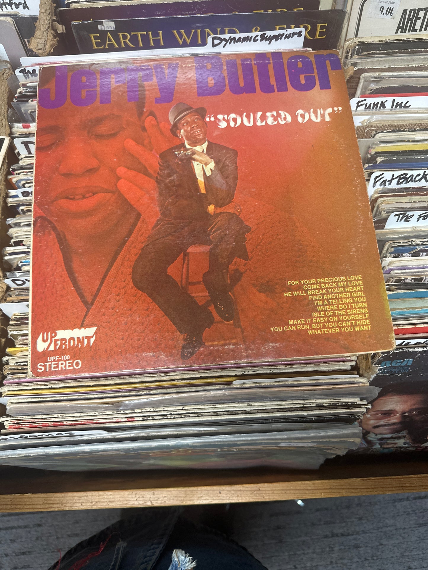 Jerry Butler – Souled Out Vinyl Lp UPF-100 VG+/VG