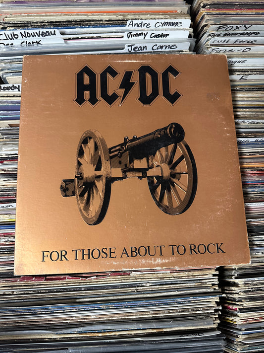 AC/DC ‎– For Those About To Rock (We Salute You) Vinyl LP  SD 11111 Specialty Pressing VG+/VG+