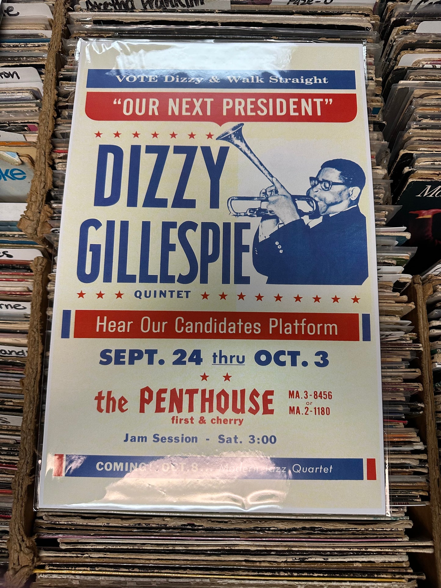 Dizzy Gillespie  The Penthouse Counter Top Poster