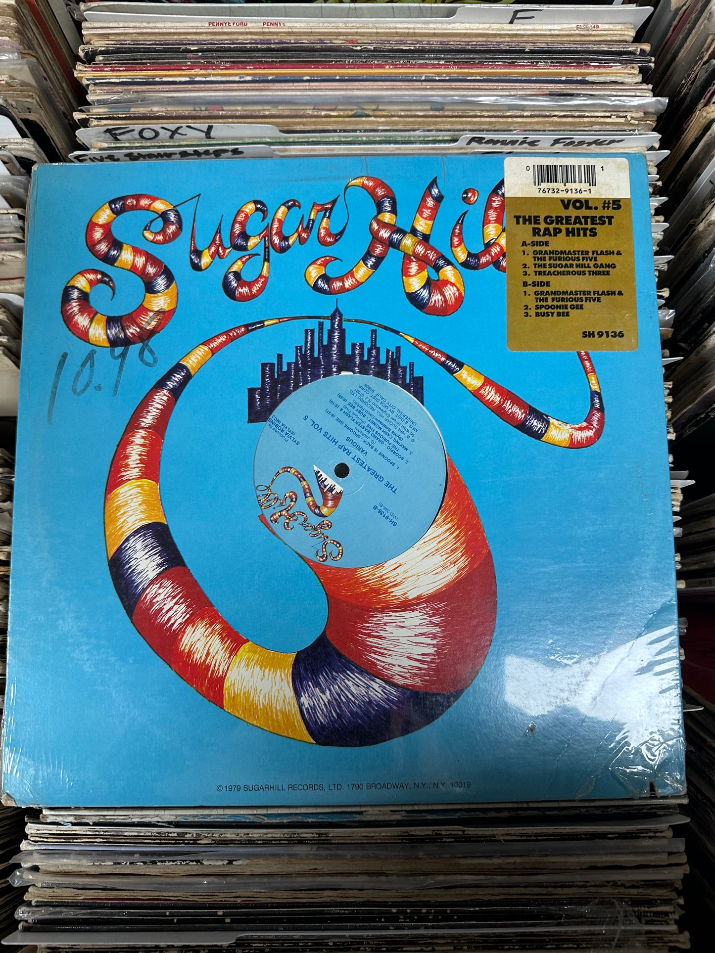 Various ‎– The Greatest Rap Hits Vol 5 Vinyl LP SH9136