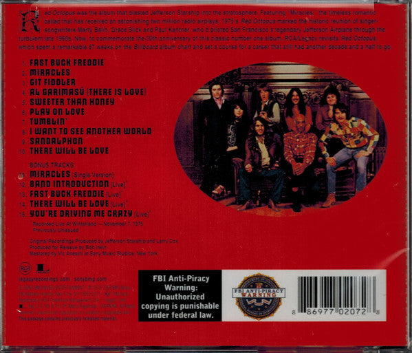 Jefferson Starship ‎– Red Octopus CD