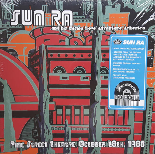 Sun Ra And His Cosmo Love Adventure Arkestra ‎– Pine Street Theatre, October 28th 1988  2 × Vinyl, LP, Record Store Day, Limited Edition