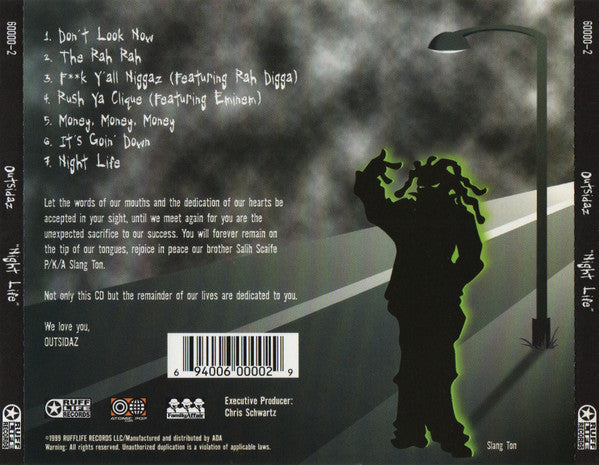 Outsidaz ‎– Night Life CD 60000-2