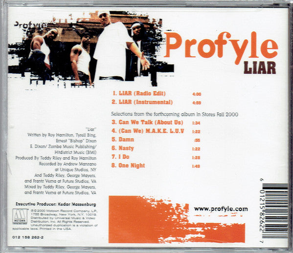 Profyle – Liar CD VG+/VG+