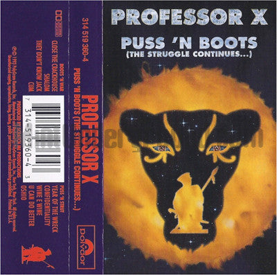 Professor X ‎– Puss 'N Boots (The Struggle Continues...) Cassette