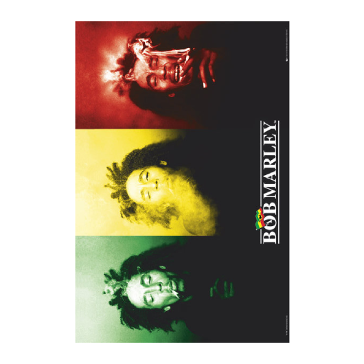 Bob Marley Flag Poster