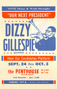 Dizzy Gillespie  The Penthouse Counter Top Poster