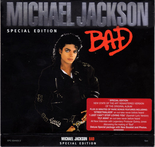 Michael Jackson ‎– Bad Special Edition CD