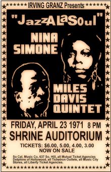 Nina Simone & Miles Davis  JazzaLaSoul Poster